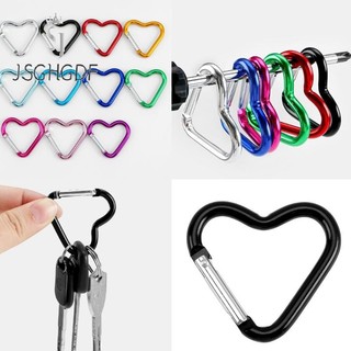 Miếng Móc Khóa Carabiner Nhôm Hình Trái Tim Thời Trang ChoLeo Núi và Cắm Trại