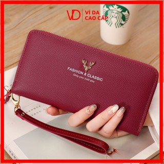 Ví Nữ Cầm Tay Có Khóa Kéo Dài, Ví Đựng Tiền Ví Đựng Thẻ Da Pu BPC3664 [VD Luxury_Ví Da Cao Cấp]