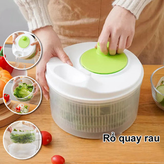 Rổ quay rau, giữ được độ tươi lâu của thực phẩm,Máy Sấy Khô Rau Củ Quả Làm salad Quay Nhanh Chóng,Máy giặt rau gia dụng
