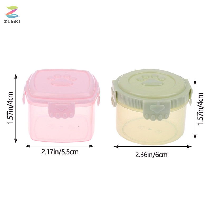 Zlinkj 1 Mini Tròn Vuông Chai Cà Chua Gia Vị Chai Nước Sốt Mật Ong Mù tạt Salad Trang Điểm Nhà Bếp Hộp Đựng Nước Sốt Bento Mới