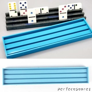 Hoàn Hảo Domino Khay Ba Lớp Chân Đế Nhựa Dính Khuôn Silicon DIY Đúc Dụng Cụ
