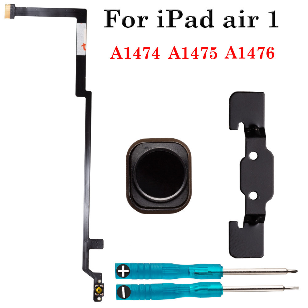 1 Bộ Nút Home Có Cáp Mềm Tương Thích Cho iPad Air 1 A1474 A1475 A1476