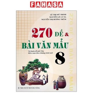Sách 270 đề và bài văn mẫu lớp 8