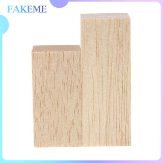 [Prettyia1] 5 Gói Thanh Khối Gỗ Balsa (80mm) Chiều Cao Cho Mô Hình DIY