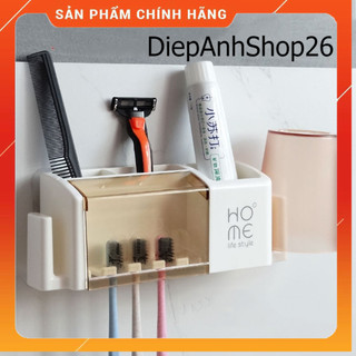 Kệ để bàn chải, kem đánh răng dán tường -e2