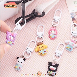 Rwan1 mặt dây chuyền móc khóa, túi charm phụ kiện treo trang sức hoạt hình hình móc khóa, hoạt hình dễ thương mặt dây chuyền dây trang trí túi trang trí