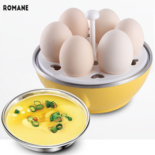 Romane Nồi trứng Mini Nồi hấp trứng gia đình đa chức năng trứng luộc nhanh Máy ăn sáng nhỏ