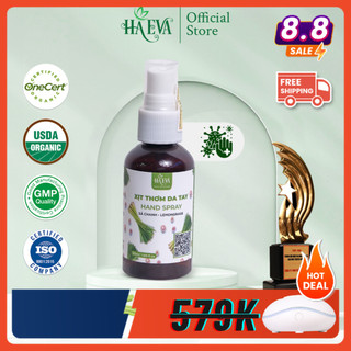 [HAEVA Official] Xịt Thơm Da Tay Sả Chanh HA EVA - 100% Thiên Nhiên, Khử Mùi, Làm Thơm, Kháng Khuẩn