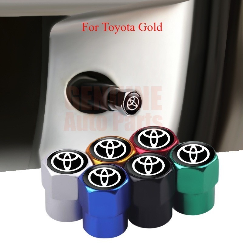 4 Bánh Xe Tự Động Lốp Van Thân Nắp Dành Cho Xe Toyota Wish Vios Rush Wigo Vios Innova Avanza Fortune