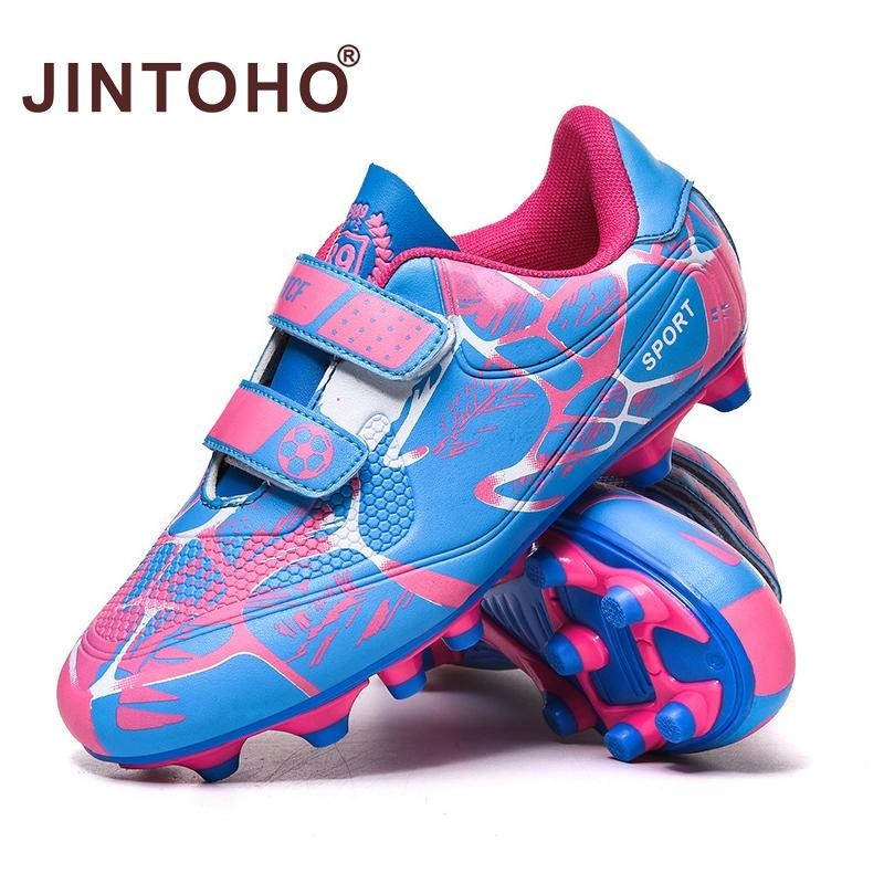 Jintoho Giày Bóng Đá Trẻ Em cleats traning Bóng Đá Thể Thao Cho Bé Trai Bé Gái Trẻ Em Giày Thể Thao Chống Trơn Trượt Đế Mềm Kích Thước 28-38