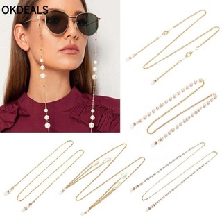 Dây Đeo Mắt Kính Chống Thất Lạc Đính Ngọc Trai Dành Cho Nam Và Nữ