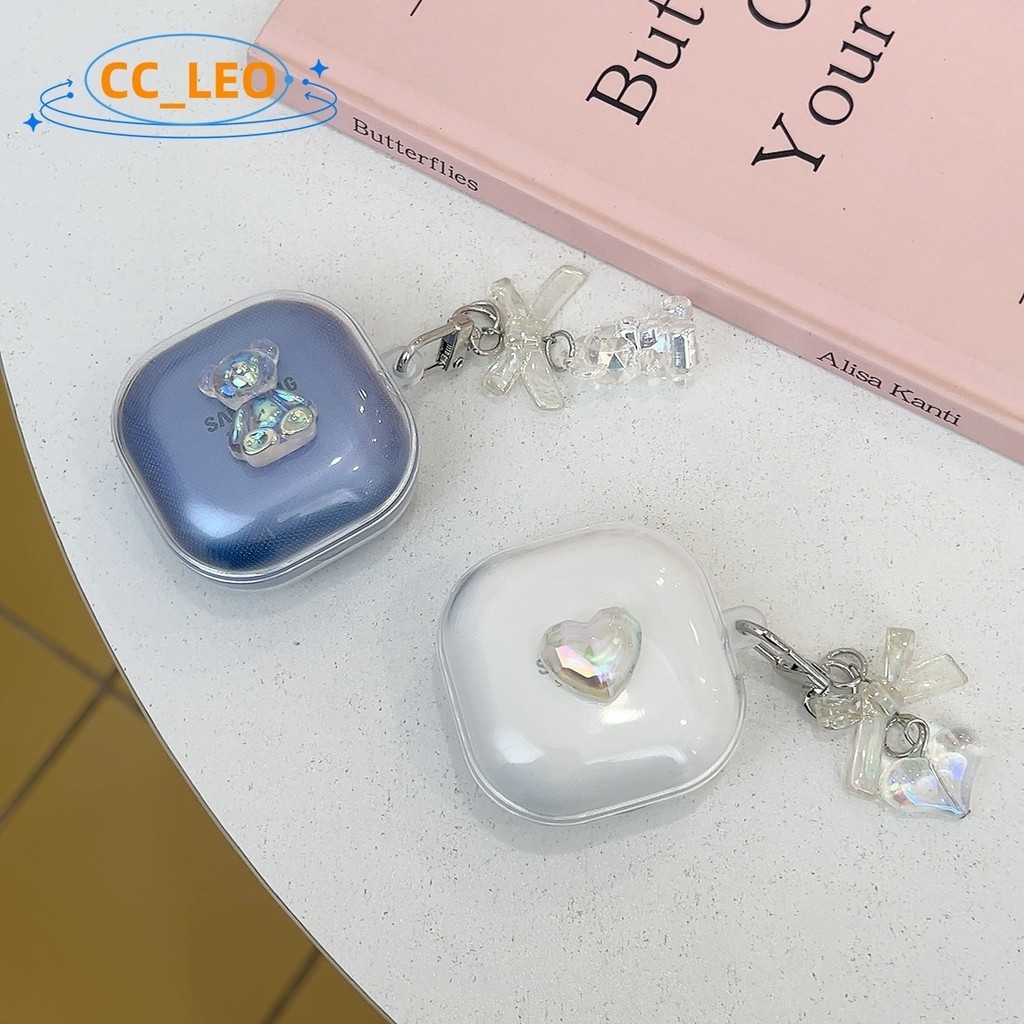 for Anker Soundcore R50i NC Case Cartoon Bear Pendant Suitable for Soundcore P30i Clear Soft Case Cu