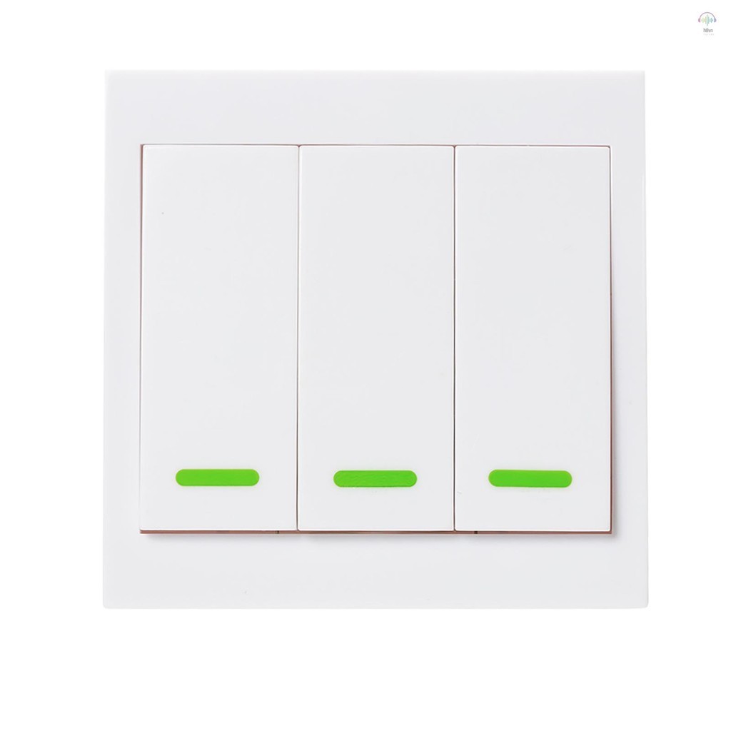 Ewelink Nút nhấn Công tắc đèn tường Bộ điều khiển từ xa Bộ điều khiển từ xa 3 Gang 86 Loại BẬT / Tắt