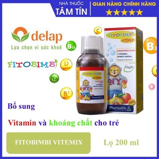 Fitobimbi Vitemix Junior - Bổ sung vitamin và khoáng chất cho trẻ