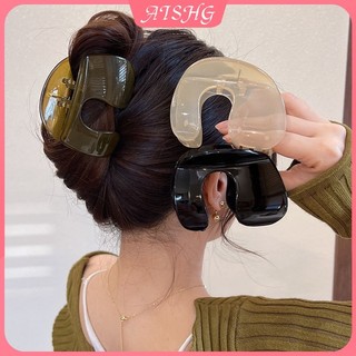 AISHG Kẹp Tóc Hình Chữ U In Họa Tiết Da Báo Dành Cho Nữ Kẹp Tóc Đuôi Cá Mập Màu Kẹo Phụ Kiện Tóc