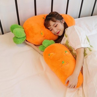 Gối ôm Dài Hình Củ Cà Rốt Nhồi Bông Ngộ Nghĩnh Đáng Yêu