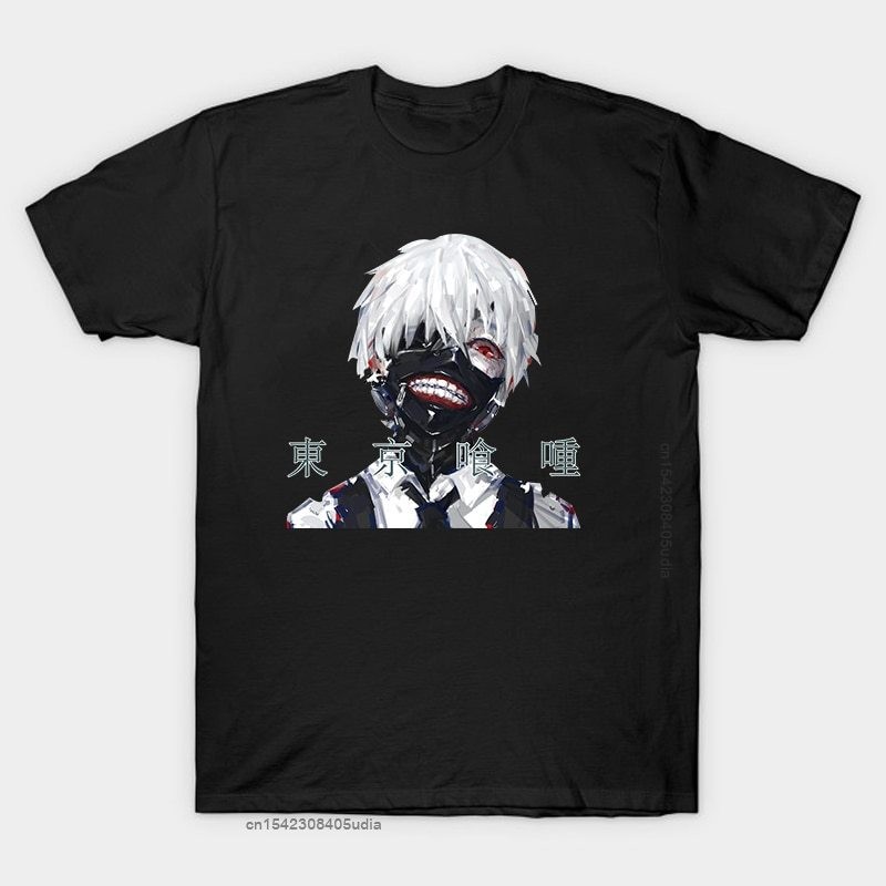 Bông Tai Kẹp Áo Nam Anime Áo Tokyo Ghoul Anime Áo Tee Quá Khổ Áo Camisas Hombre