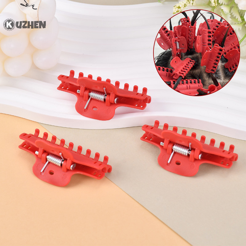 Kuzhen 5 Chiếc Tóc Perm Cách Nhiệt Kẹp Đa Năng Mạnh Giữ Chịu Nhiệt Tóc Âm Lượng Kẹp Cho Salon Dụng Cụ Tạo Kiểu Tại Nhà HOT