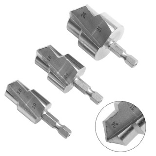 3pcs 6.35mm Hexagonal Shank Drill Bit Water Pipe Expansion Drill Punch Plumber