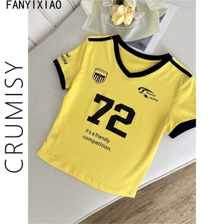 FANYIXIAO áo phông áo thun nữ croptop baby tee xu hướng Fashion hàn quốc Đơn giản WCS2480LRM 35Z240830