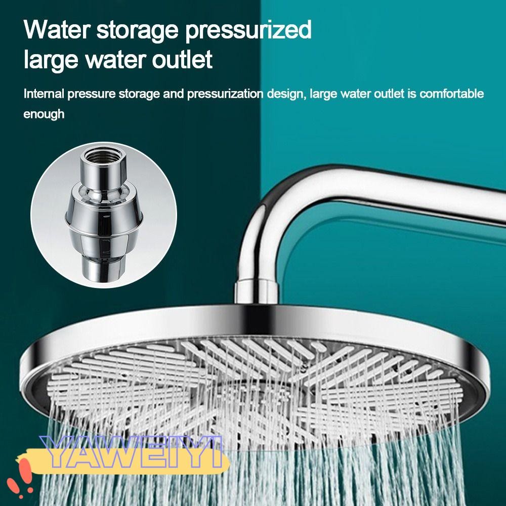 Đầu vòi hoa sen mưa YAWEIYI, vòi hoa sen có thể giặt được 10 inch, cánh tay tắm phòng tắm áp suất cao có thể tháo rời tròn
