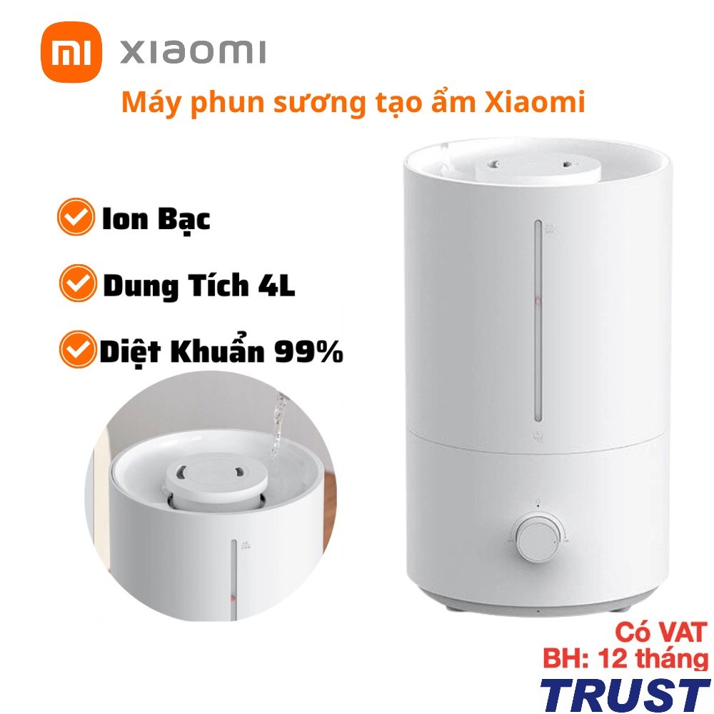 Máy Phun Sương Tạo Độ Ẩm Thông Minh - Xiaomi Mijia Gen 2 - MJJSQ06DY - 4 Lít - Chính Hãng