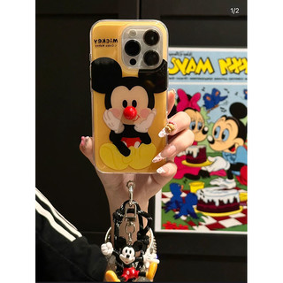 Hoạt Hình Hoạt Hình Dễ Thương Ba Chiều Mickey Dễ Thương Thích Hợp Cho iPhone16promax Vỏ Điện Thoại Apple 15 14 13 12 11 XSmax XR 8plus 7 Vỏ Bảo Vệ Chống Sốc Hợp Thời Trang Niche Mới