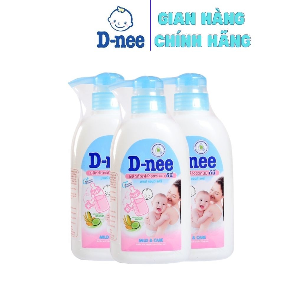 Nước rửa bình sữa & rau quả D-nee 500ml , Nước xúc bình sữa , bình nước cho bé @@