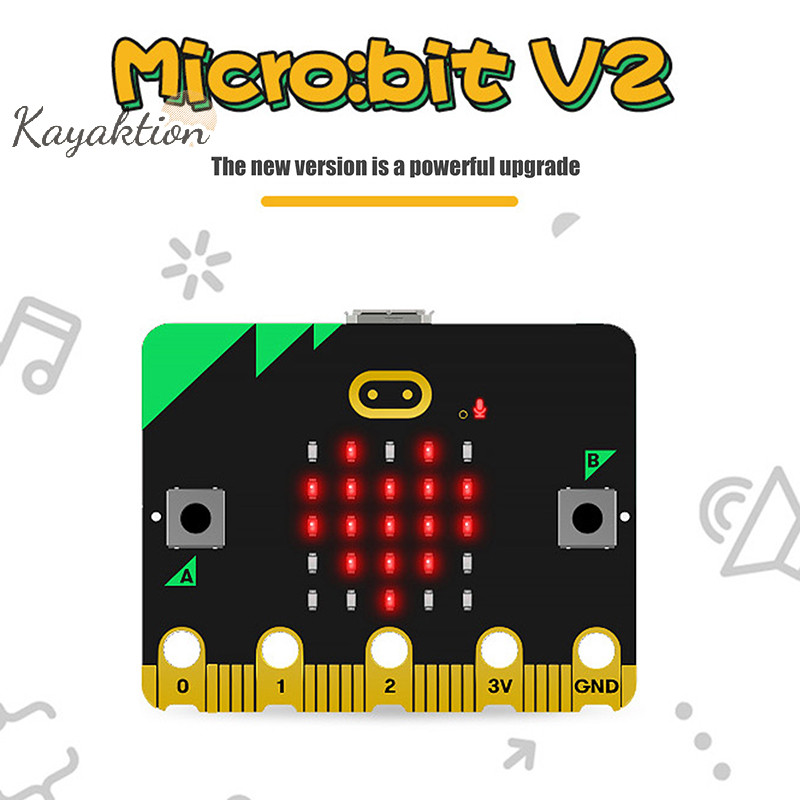 Kayaktion Micro: Bit V2 Micro Bit Go Edition BBC Microbit Dành Cho Trẻ Em DIY Ban Phát Triển BBC Mic