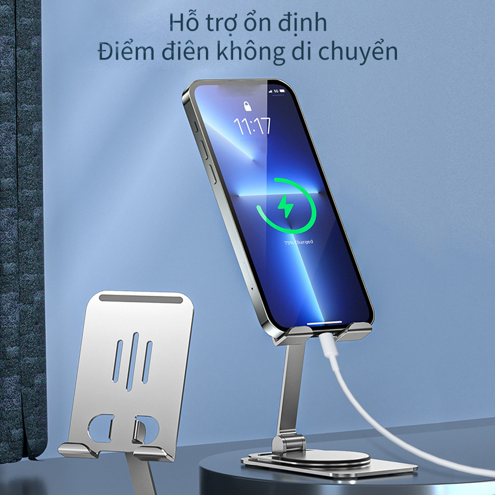 Giá đỡ GOOJODOQ đti máy tính bảng chống trượt bằng kim loại cho ipad HUAWEI XIAOMI | BigBuy360 - bigbuy360.vn