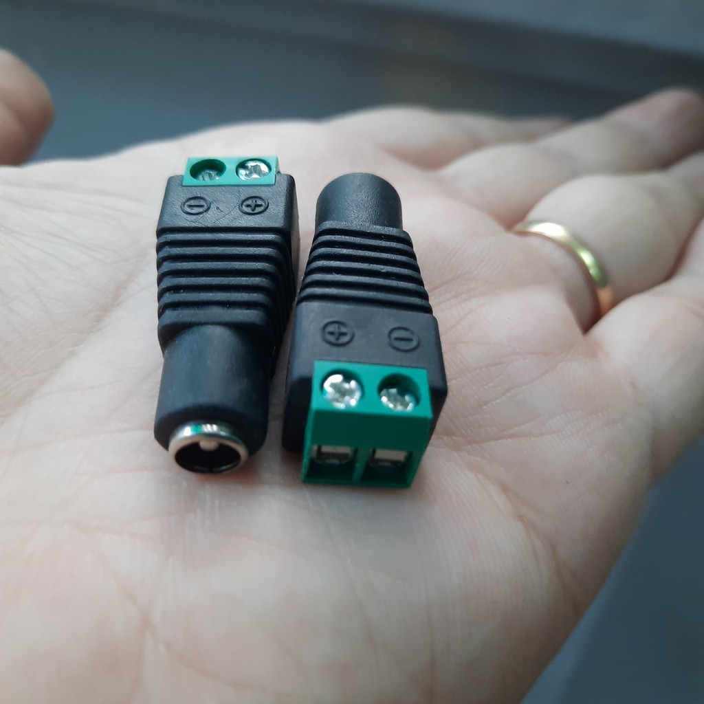 jack DC nguồn 12v Vặn Vít - jack cái jack đực 12v - jack nguồn camera âm