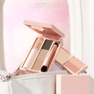  JUDYDOLL Bảng Phấn Mắt Trang Điểm Toàn Diện Bảng Cọ Du Lịch Bảng Mini Di Động Và Đa Năng Trang Điểm Ánh Sáng Hàng Ngày 