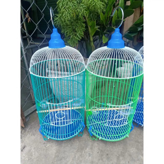 Lồng chim hút mật, khuyên, ốc mít tự ráp, KT: 22cmx40cm, lồng chim nhúng nhựa giá rẻ - lồng chim CHÍNH NGHĨA