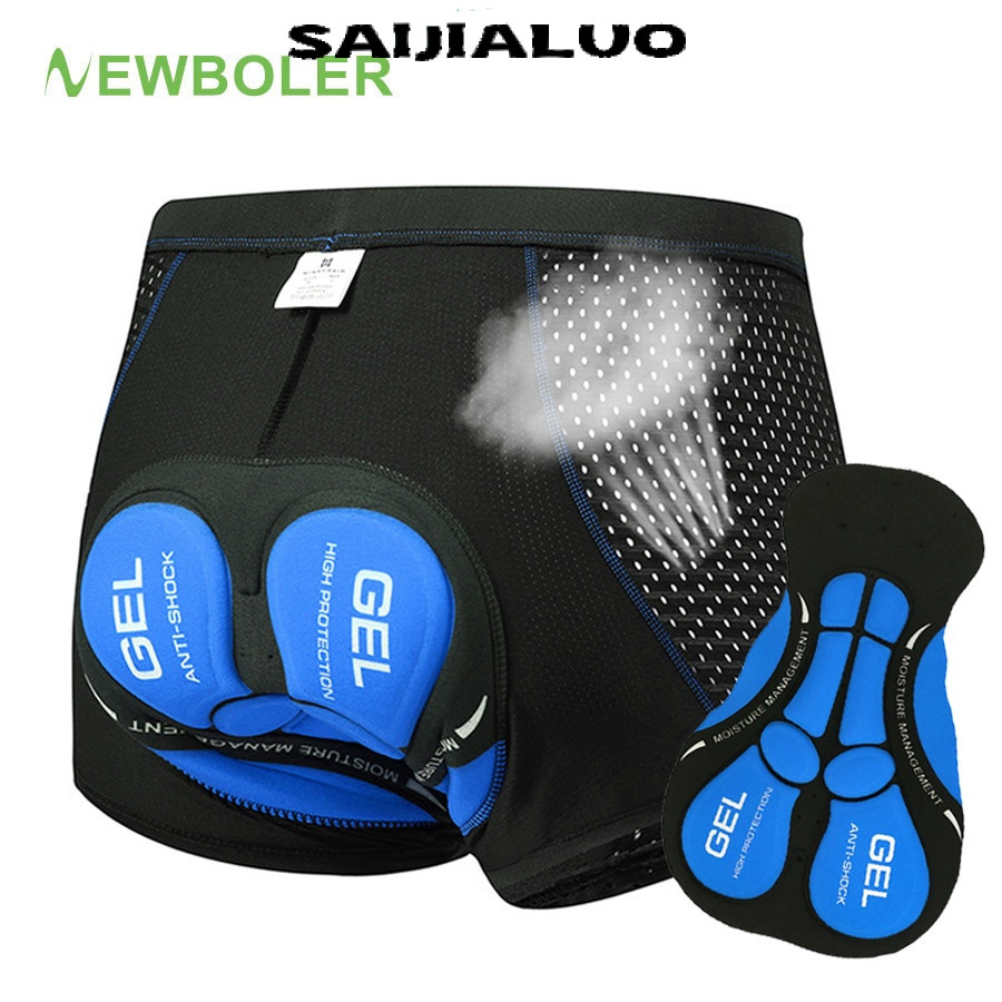 Quần short đạp xe NEWBOLER có đệm gel 5D thoáng khí chống sốc cho nam