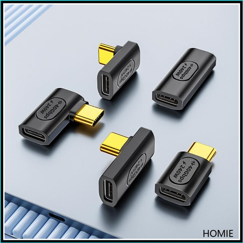 Homie Bộ Chuyển Đổi USB C Tốc Độ Cao 240W Nguồn Điện Loại C Đầu Nối Nam Sang Nữ Cho otebook Điện Tho