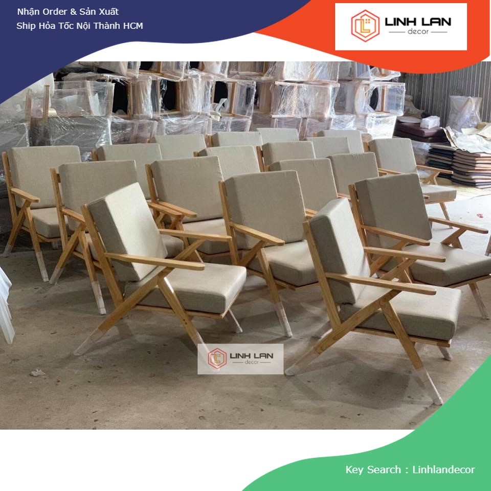 BÁN SỈ sofa gỗ the coffee house LINHLANDECOR
