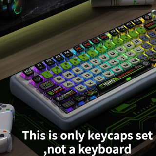  Pbt Keycap Pudding Incoming Atmosphere Chủ đề gốc Bốn mặt GreenASA Keycaps Thuốc nhuộm tùy chỉnh Keycaps thăng hoa có thể thích ứng với 61   63   64   67   68   71   75   78   82   84   87   96   9 