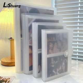 Lishuang Album Ảnh, 80 / 160 Khe Đựng Thẻ Hình Trong Suốt, 3 / 4 / 5 / 6 Inch Collect Book PVC Photocard Holder Idol Star
