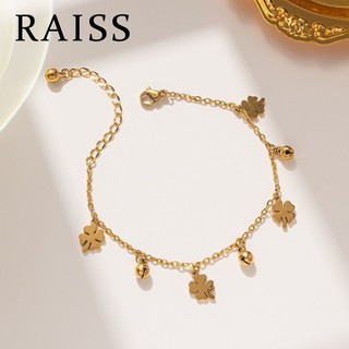  Vòng Tay Thép Titan Vòng Tay Cỏ Bốn Lá May Mắn Phiên Bản Hàn Quốc Thời Trang Cá Tính Vòng Tay Đa Năng Trang Sức Nữ Không Rỉ Sét Và Không Phai Màu 