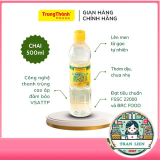 Dấm gạo Trung Thành 500ml - Lên men tự nhiên