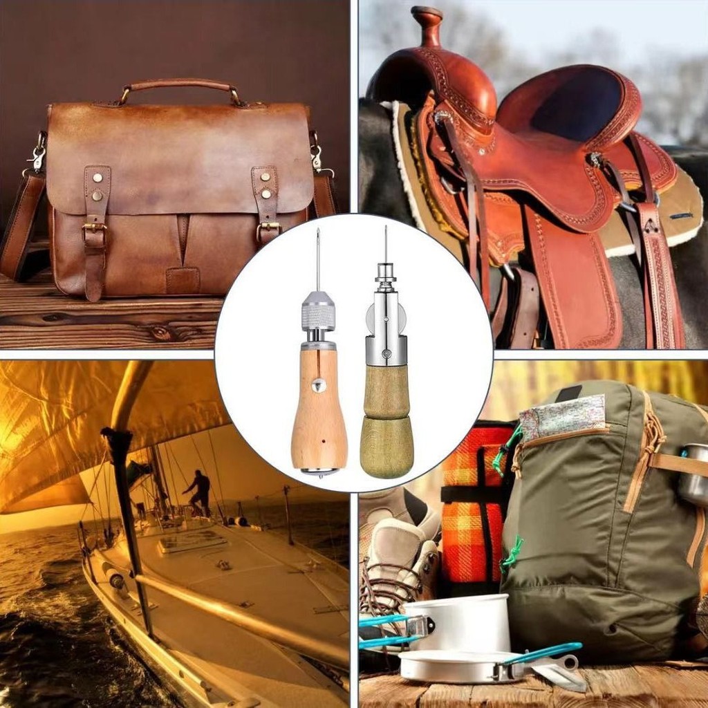 Máy may tay bằng da Máy may tay thủ công máy may đồ da tự làm bộ dụng cụ may tay máy may cao cấp