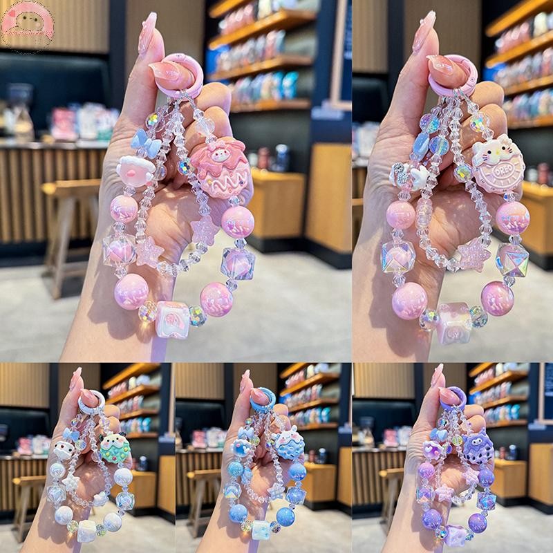 Bwhte Hoạt Hình Dễ Thương Anime Mặt Dây Chuyền Móc Khóa Thời Trang Đa Năng Đính Hạt Dây Xích Điện Thoại Ba Lô Tinh Tế Phụ Kiện Trang Trí Quà Tặng.