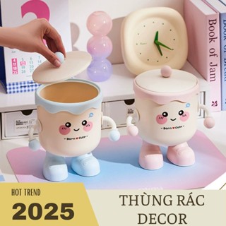  Thùng rác để bàn Mini dễ thương sáng tạo có nắp – Hộp Đựng Giấy Cốc Uống Nước Thiết Kế Nghộ Nghĩnh 