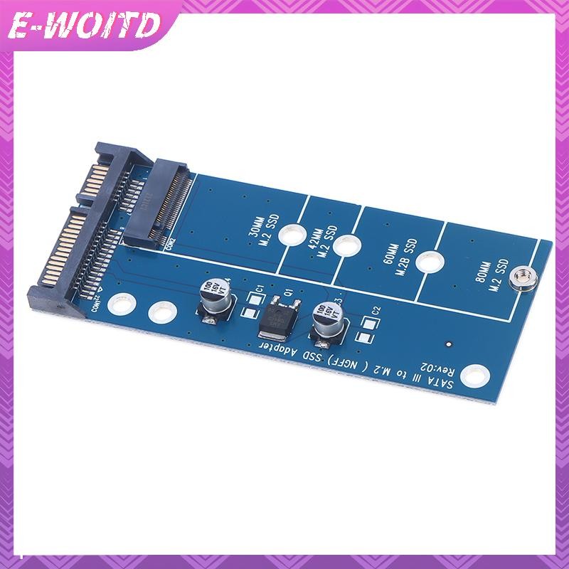 E-woitd Thêm Thẻ NGFF M.2 Adapter M2 SATA3 Raiser M.2 Sang SATA Adapter SSD M2 Sang SATA Thẻ Mở Rộng