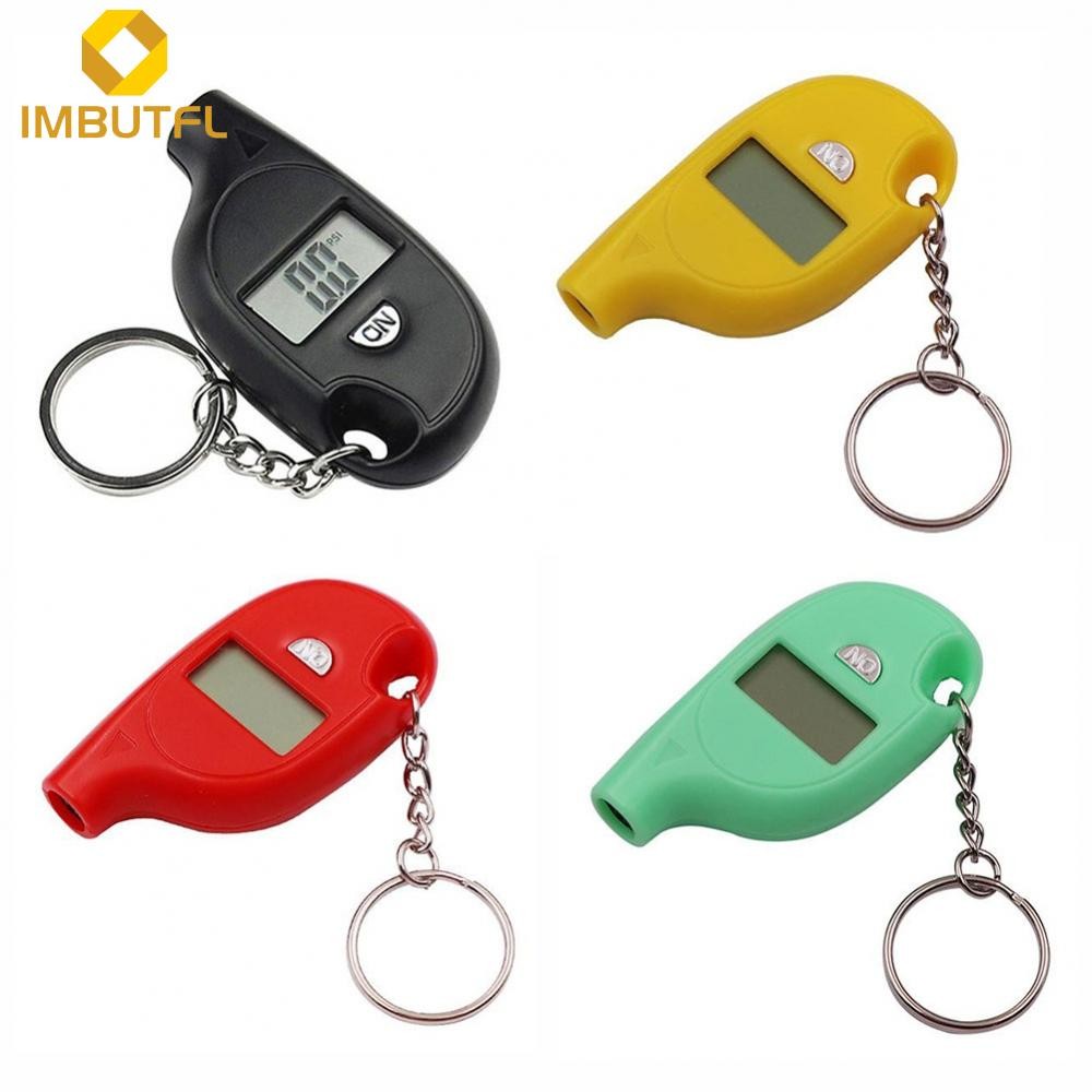 【IMBUTFL】Mini Keychain Tire Pressure Gauge Digital LCD Display Car Tire Pressure Tester