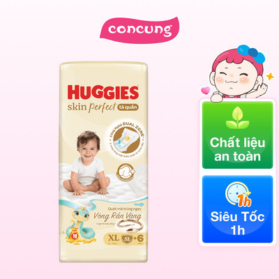 Tã quần Huggies SkinPerfect Pants (XL, 12-17kg, 52+6 miếng)   - concung