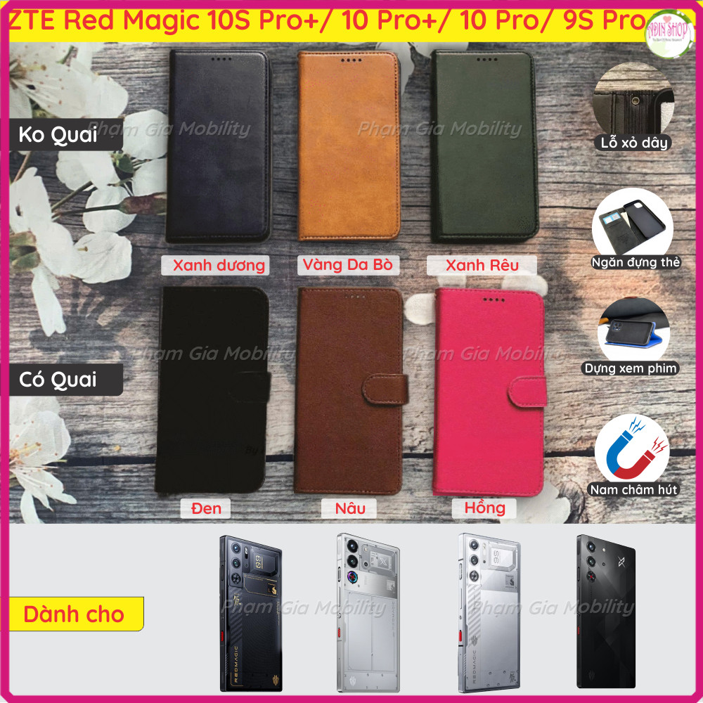 Bao da ZTE Nubia Red Magic 10S Pro+ 10S 10 S Pro Plus Air/ Redmagic 9S 9 S Pro+/ 9S Pro chất liệu da
