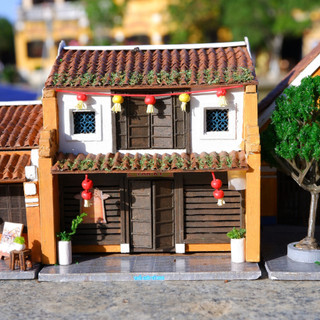  Mô hình gỗ tự lắp ráp DIY- Thế Giới Tí Hon- HỘI AN- NHÀ CỔ TẤN KÝ- HA164-09  Sản phẩm chưa kèm keo  