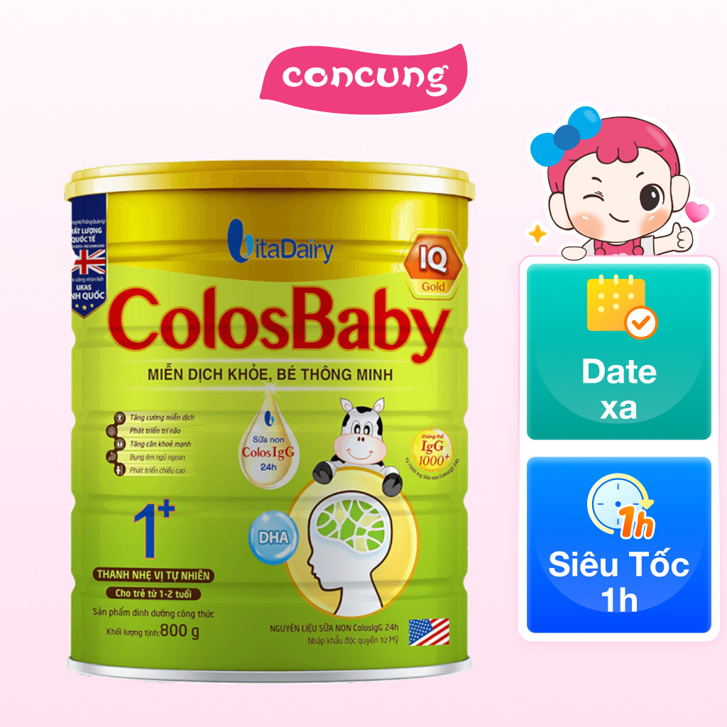 Sữa Colosbaby IQ Gold 1+ 800g (1 - 2 tuổi)