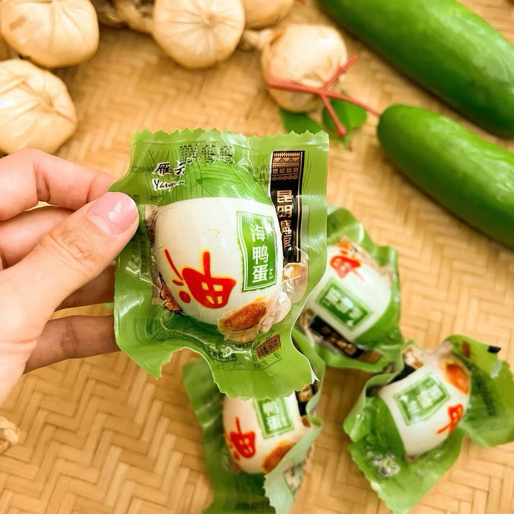 Combo 10 Quả Trứng Vịt Muối Biển Bắc Thảo Tươm Dầu Trung Hoa Ăn Liền